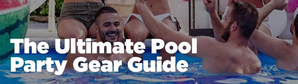 A comprehensive array of the ultimate pool party gear, featuring stylish swimwear, trendy inflatables, refreshing beverage coolers, and colorful accessories, ready to elevate any poolside gathering to a festive and enjoyable celebration.